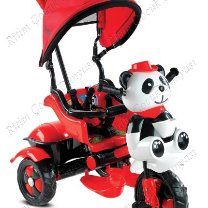 Babyhope 127 Little Panda Üç Teker Evebeyn Kontrollü Arkadan İtmeli Bisiklet